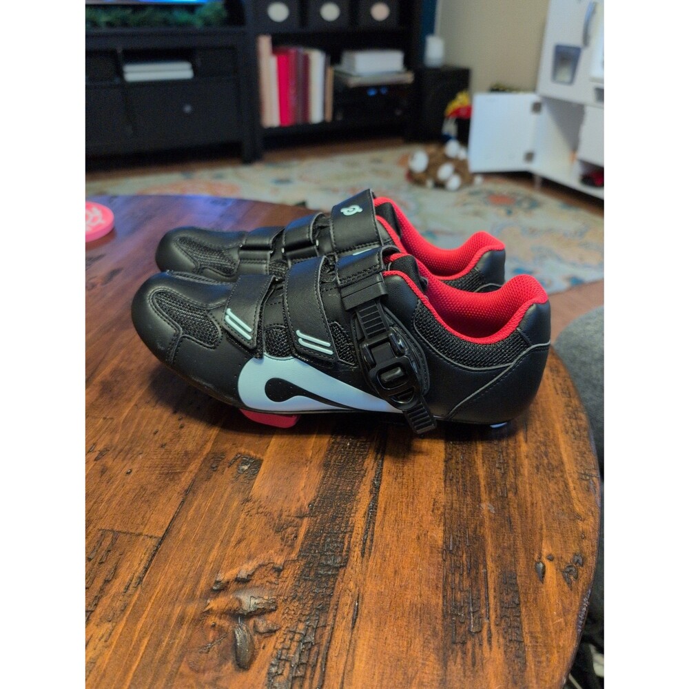 EUC Peloton cycling bike shoes with look delta cleats EU 40 US women's 9 - Picture 3 of 6